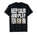 Cooles Geschenk für alle Anlass, Geburtstag, Feier & sonstige Feiertage. Lustigen Keep Calm & Play Tenorhorn Spruch Motiv wirst du jeden Musiker, Flügelhorn & Instrumente Fan überraschen den diese lieben alle Blasinstrumente.