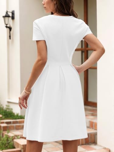 oxiuly Summer Dresses for Women 2024 Party Church Bridesmaid Graduation Dress with Pockets S2532