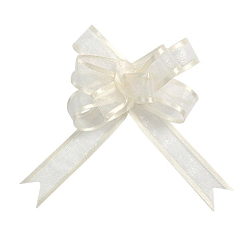 Chaleyer & Canet - Mini noeuds automatiques organdi - ivoire