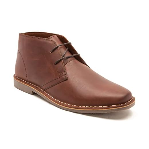 Red Tape Gobi Chukka Boots för män, Brunt trä 0-42 EU