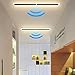 Produktbild LED Deckenleuchte mit Bewegungsmelder - Deckenlampe mit Bewegungssensor für Innen - Flur Wandlampe Rechteck Warmweiß - Wandleuchte/Deckenbeleuchtung für Wohnzimmer Schlafzimmer Treppenhaus (40CM)