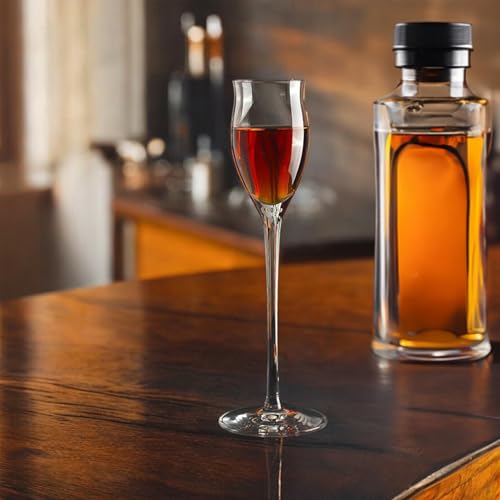 Foto von Stölzle Lausitz Likörgläser Quatrophil 6er-Set 65ml – Elegante Schnapsgläser mit Stiel ideal für Schnaps & Spirituosen – Hochwertige Grappagläser aus deutscher Herstellung – Spülmaschinen- & Stoßfest