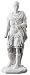 Julius Caesar in Roman Military Uniform Statue Sculpture Figurine