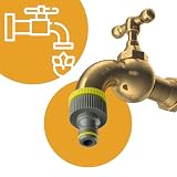BEGRIS® Przyłącze na Kran Uniwersalne, Złączka o Kranu na Wąż 1/2 z Redukcją Na 3/4 cala, Przyłącze do Kranu Zapobiega Wyciekaniu Wody, Wysokiej Jakości Złączka ABS