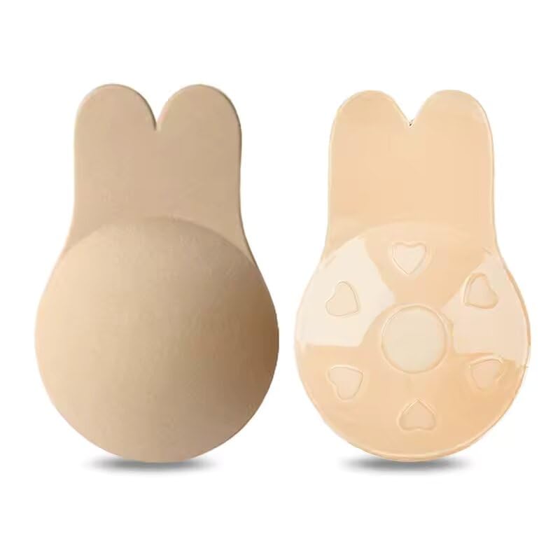 Reusable Silicone Breast Lift Pads for Women – Adhesive Invisible Nipple Covers with Push-Up Support, Strapless Backless Bra Inserts for Saree, Blouse, Dresses-image-48