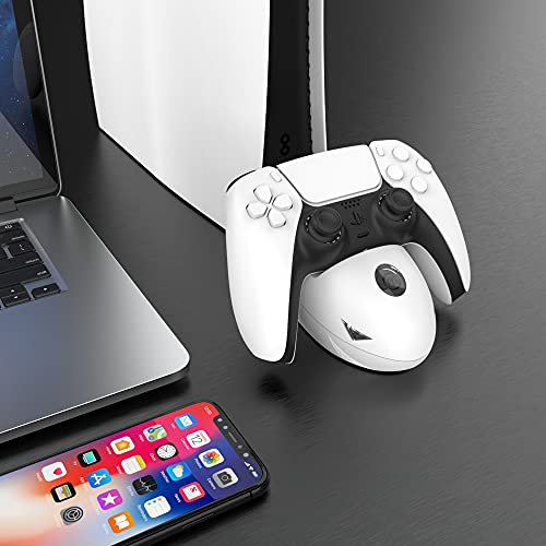 Ps5 Controller Charger Compatible For Playstation 5 Dualsense Controllers,Joytorn Ps5 Charging Station With High Speed-White #TOP4