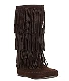 Pierre Dumas Womens Apache-4 Moccasin Fringe Boots