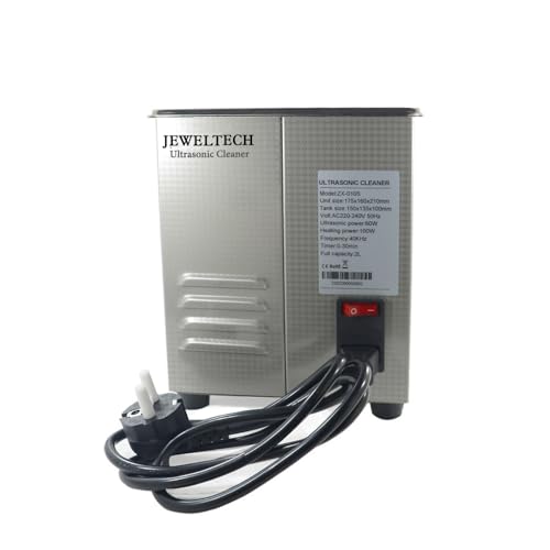 Image of JEWELTECH Digital Pro+ Ultrasonic Cleaner Machine, 2L Capacity, Professional Grade, 42000kHz, Digital Timer and Heater, for Jewelry, Dental Tools, Optical Instruments, Lab Equipment (2L)