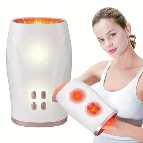 Masseur éLectrique Pour Les Mains Avec Compression Et Chaleur, Massage Des Points Convexes, Massage Par Compresse Chaude,Pour L'Arthrite, Le Syndrome Du Canal Carpien Et L'Engourdissement Des Doigts