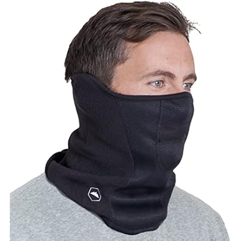 Tough Headwear Winter Face Mask & Neck Gaiter - Cold Weather Half Balaclava - Tactical Neck Warmer for Men & Women - Face Cover / Shield Cover