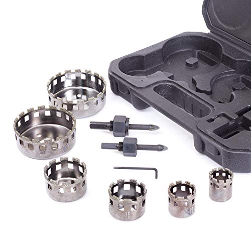 Set de 9 brocas diamantadas para taladro: 25 mm - 73 mm, para azulejos, mármol, vidrio y cerámica miniatura 4