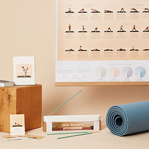 Calm Club | Incense Holder & Incense Sticks | Green Tea Scented Incense Sticks With White Ceramic Incense Burner | Meditation Accessories For Spiritual Decor | Spiritual Gifts For Women | Pack Of 15 #TOP6