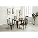 Boraam Bloomington 5-Piece Dining Room Set, Black/Cherry
