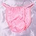 Ania's Poison Sissy Satin Panties Soft all Nylon baby Pink Girly shiny Men's string bikini underwear sizes S - 2XL (L)