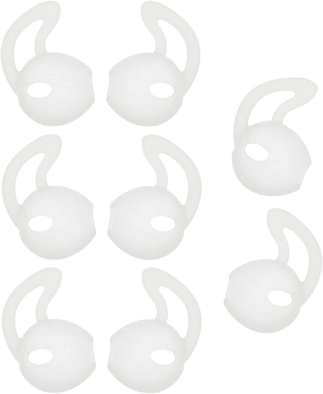 ALXCD Earbud Cover Compatible with Ear Pod, 4 Pairs Anti-Slip Sport Silicone Earbud Covers, Fit for Ear Pod [Whtie] 4 Pairs
