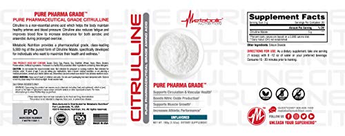 Image of Metabolic Nutrition Citrulline, 100 Grams, Powder