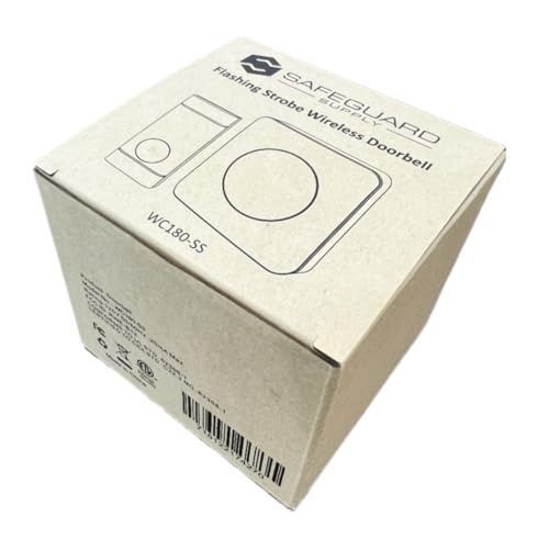Safeguard Supply WC180 Wireless Door Chime With Flashing Strobe Light thumb #1