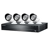 Samsung Techwin 4 Channel HD Security System, 1TB HDD, 4 720P Weatherproof Bullet Cameras, 82' Night Vision