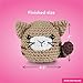 PIL Crochet Kit for Beginners - Chloe the Cat Amigurumi - Complete DIY Kit with Step-by-Step Instructions, Yarn, Hook, Safety Eyes & Stuffing - Make a Stuffed Cat