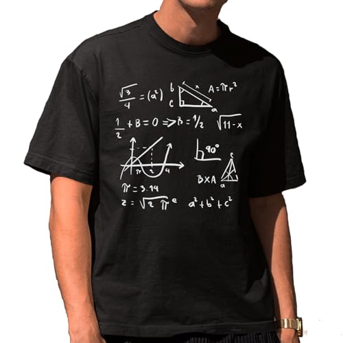 the Fan Tee Camiseta Oversize de Hombre Educacion Matematicas Lenguaje De Los Números, Problemas, Ecuaciones, Operaciones 002 M