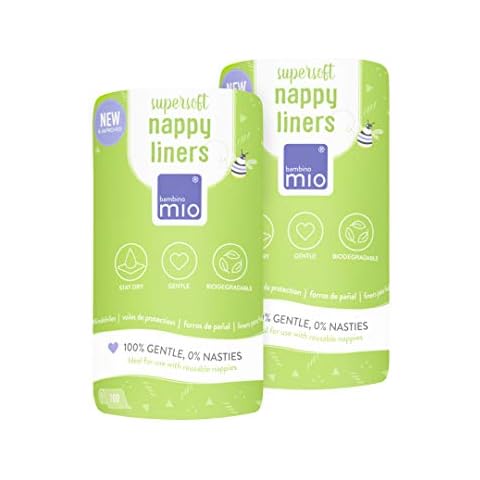 Bambino Mio, forros de pañal súper suaves, 100 uds., pack de 2 Cover
