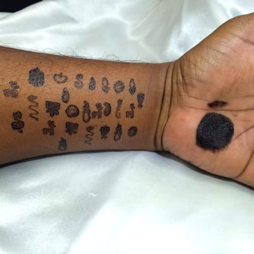 kumkum liquid Bindi 11 Color baby bindi mould - baby seratta - pottu achu-total 16 designs, (pack of 2) - Image 3