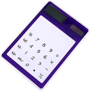 HONMEET Computador Desktop Computador Pequeno Calculadora Roxa Calculadora Portátil Calculadora Mini Calculadora Calculadora Transparente Presente Tela De Toque Tela De