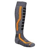 KLIM Herren Aggressor Socken 2.0, Castlerock - Strike Orange, L
