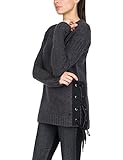  Replay Damen Langarm Pulli Pullover, Schwarz (Black 298), L