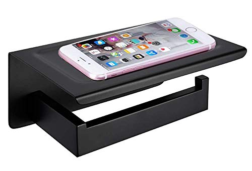 Suporte para rolo de papel higiénico com prateleira Homovater