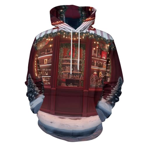 Sweat à capuche imprimé vintage shop le cadeau idéal pour célébrer Noël