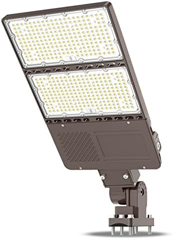 LED Parking Lot Light, 320W LED Street Lights 44800LM [1000W HPS Equiv.] 5000K LED Shoebox Light, 100-277V Dusk to Dawn Commercial Area Flood Security Lighting Adjustable Arm Mount for Stadium Sport