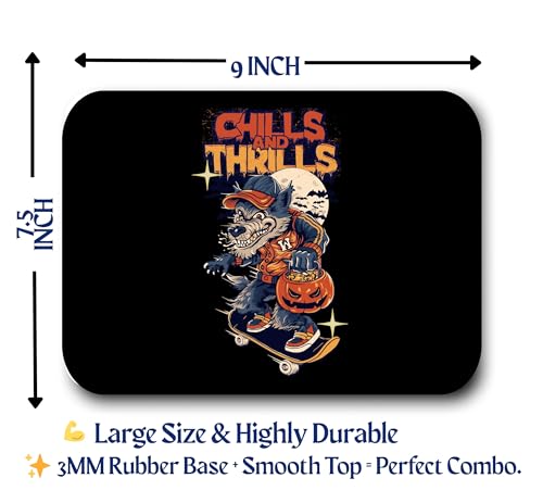 Image of Non-Slip Premium Mouse Pad - Stylish Design, Large 9 x 7.5 Inch Surface with 3MM Thickness for Comfort and Durability - Perfect for Home and Office Use