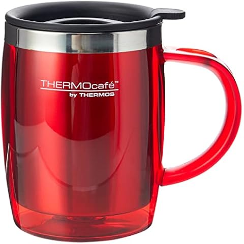 Thermos Thermocafe Desk Mug - 450 ml, Red, 1 Count (Pack of 1) Cover
