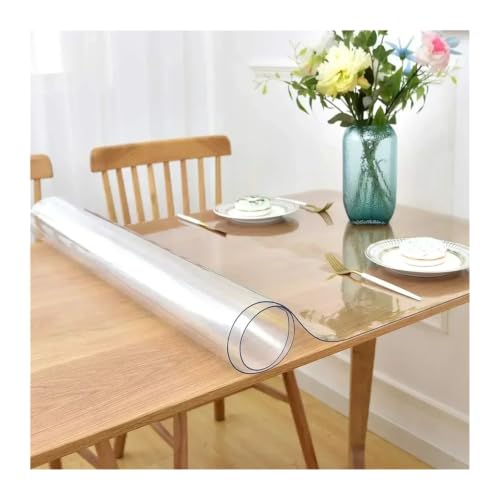 Nappe transparente finies les taches de café grâce au protecteur de table en PVC