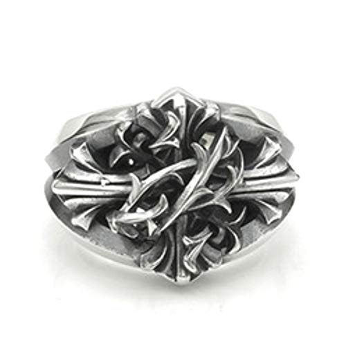 [エムズコレクション] M's collection シルバー925 いばら クロス ブランブル リング 13号～27号 (25号) メンズ 茨 十字架 記念日 指輪