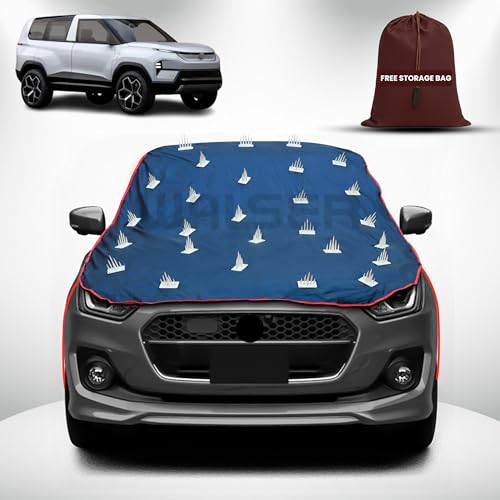 Image of WALSER Spike Car Cover for TATA Sierra | Anti-Climb Nail Guard for Dogs & Monkeys | Protects Bonnet, Roof & Dicky | UV, Dust & Snow Protection | Spike Cover with 4 Adjustable Hook