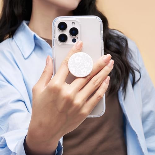 Image of PopSockets Phone Grip with Expanding Kickstand, Adhesive Grip, Cute PopSockets - Blanc Fresh