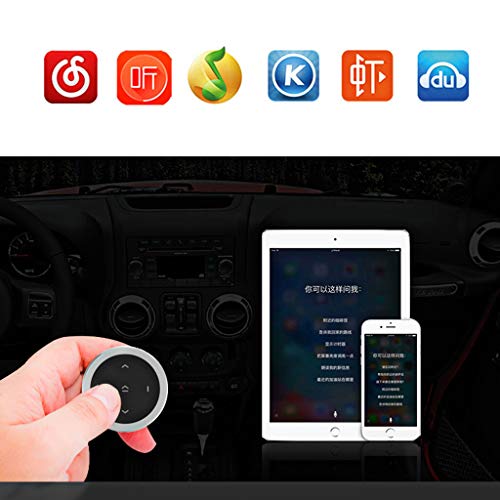 Caralin 7HH801065-S_TAIYANBESTT Wireless Bluetooth 3.0 Media Button Car Motorcycle Steering Wheel Music Play Remote Control thumb #1
