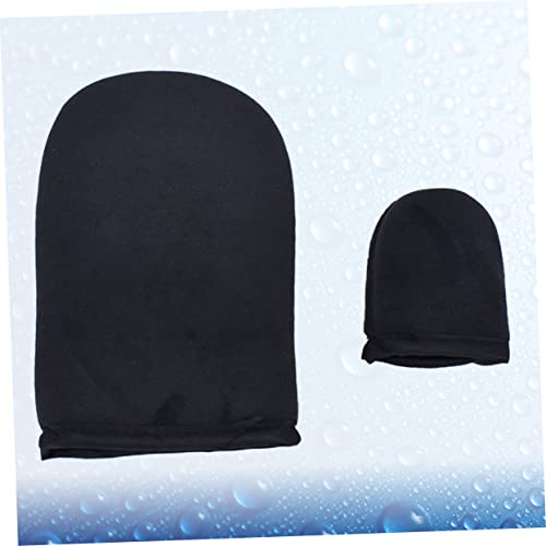 HAKIDZEL 2pcs Self Tanning Mitts Face Tanning Glove Sunscreen Oil Sponge Gloves for Women Easy to Wear Carry Made of Pe Sponge