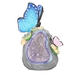 Beautiful garden decor ideas butterfly with solar light