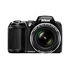 Nikon Coolpix L340 20.2 MP Digital Camera with 28x Optical Zoom and 3.0-Inch LCD (Black)
