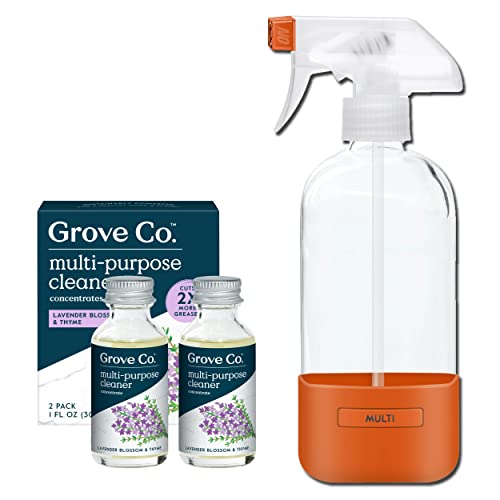 Grove Co. Multi-Purpose Cleaner Refills & Glass Bottle Lavender & Thyme