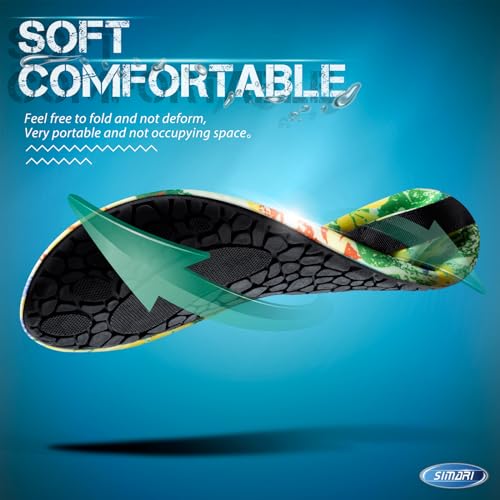 Image of SIMARI Water Shoes for Women Men Swim Aqua Socks Beach Pool Essentials Barefoot Surf River Boat Kayak Sea Yoga Sand Exercise Sport Accessories Breathable Quick-Dry Adult Youth Kid Size SWS001