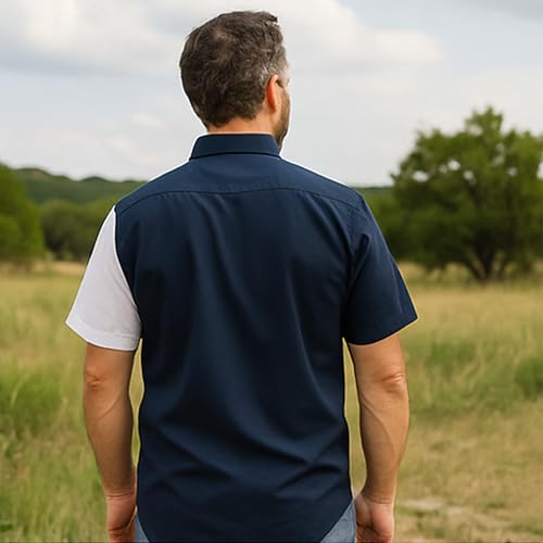 Texas Flag Short Sleeves Twill Shirt2