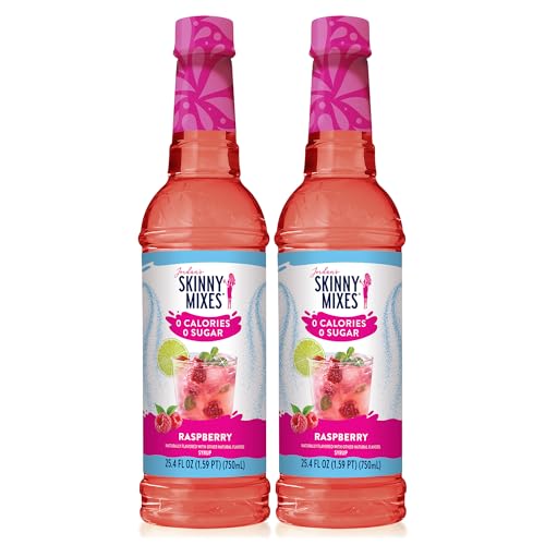 Jordan's Skinny Syrups Raspberry, Sugar Free Flavoring Syrup, 25.4 Fl Ounce Bottle (Pack of 2)