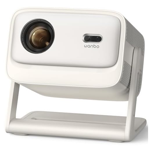 Official Licensed Google TV 4K Smart Projector with WiFi and Bluetooth, Wanbo Vali 1 Pro Dolby Audio, MEMC, Native 1080P, 900ANSI Auto Focus & Keystone, 260" Portable Home Outdoor Movie Projector