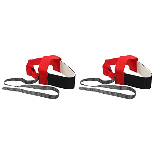 Image of MECCANIXITY 2pcs ESD Anti Static Foot Heel Straps Anti Static Wrist Strap Band Adjustable for Grounding Removing Static Red