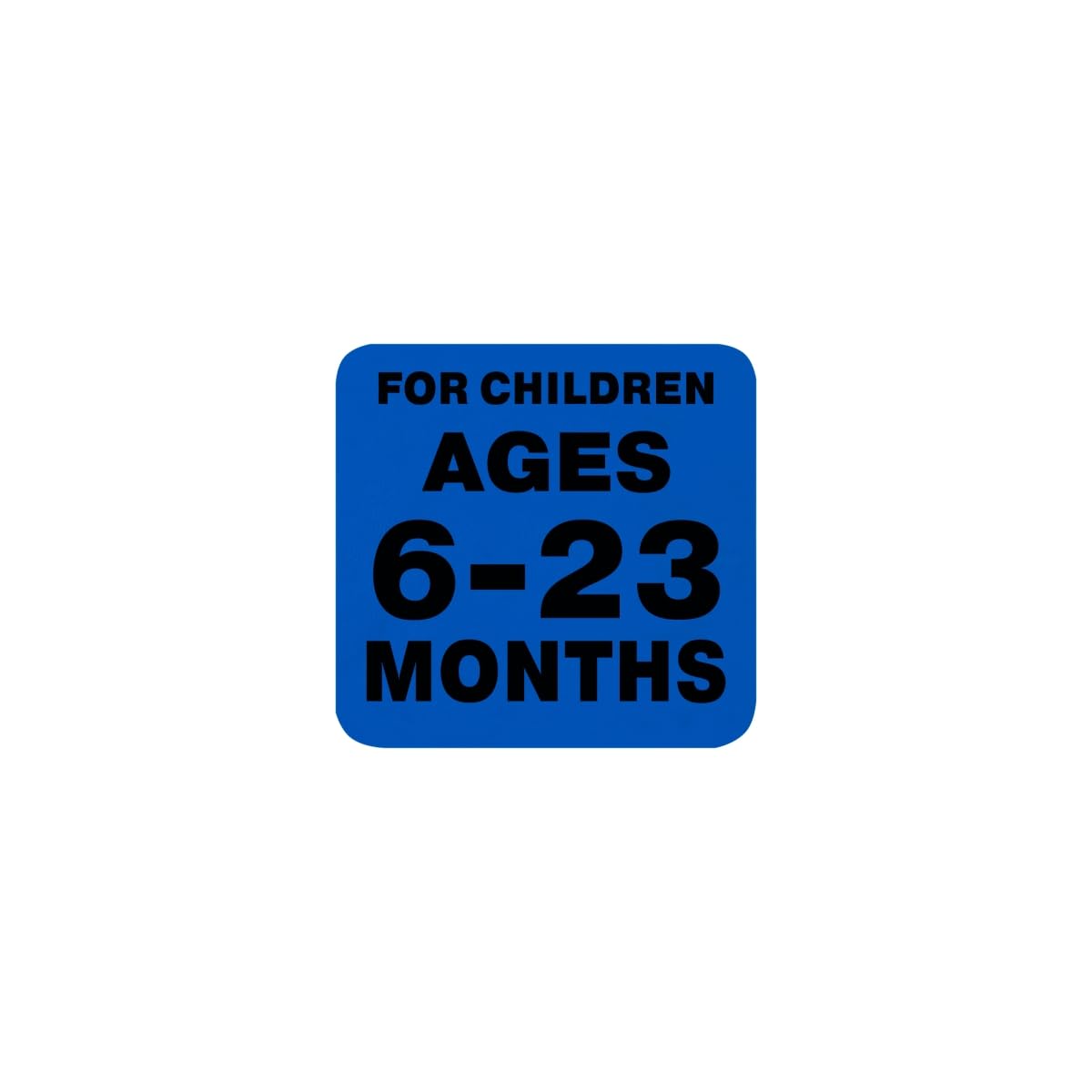 Jensen Swing Products Label SP UT 2.5 x 2.5 in. Spanish 6 to 23 Months Age Group Warning Label