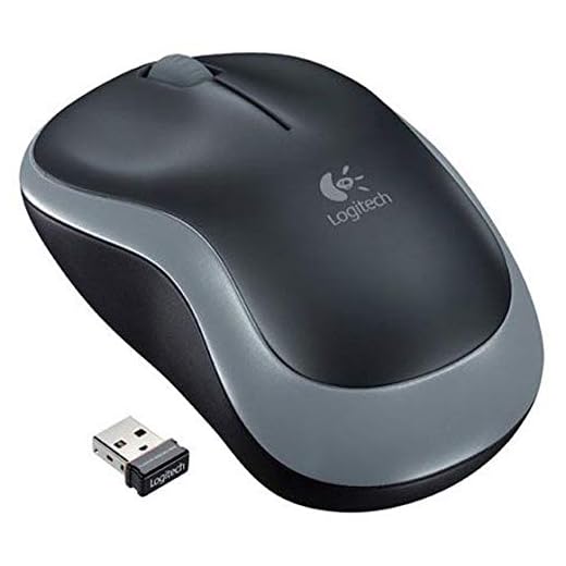 Wireless Mouse - Logitech M185 Wireless Mouse,Black Red